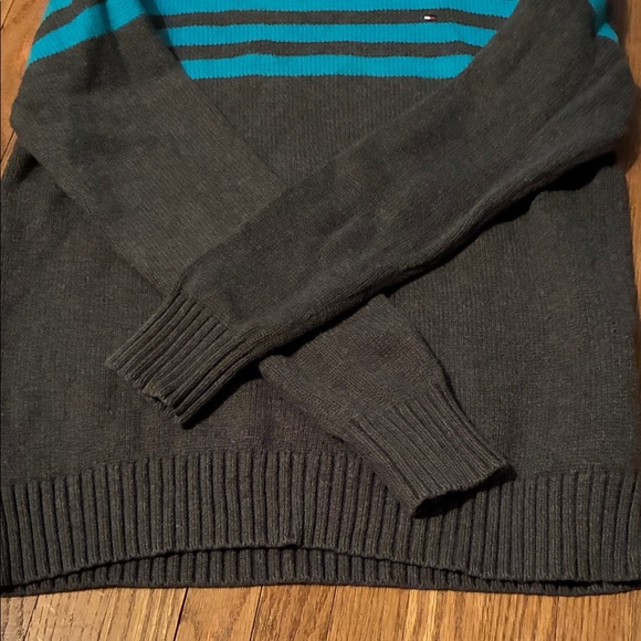 Tommy Hilfiger Kids Sweater - Navy and Teal Stripes - Picture 7 of 11